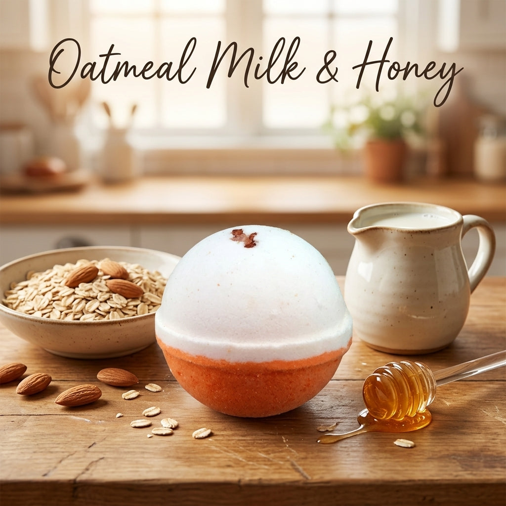 Oatmeal Milk Honey Bath Bomb