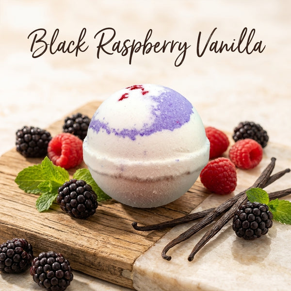 Black Raspberry Vanilla Bath Bomb