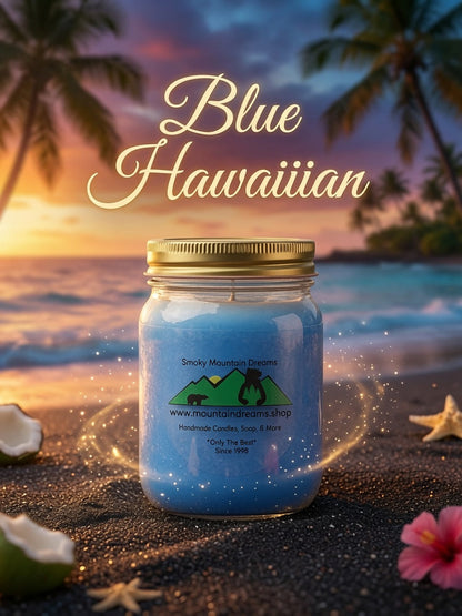 Blue Hawaiian 16oz Soy Candle