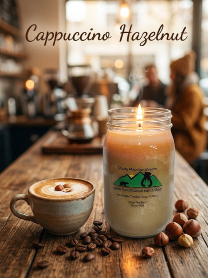 Cappuccino Hazelnut 16oz Soy Candle