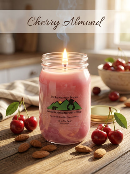 Cherry Almond 16oz Soy Candle