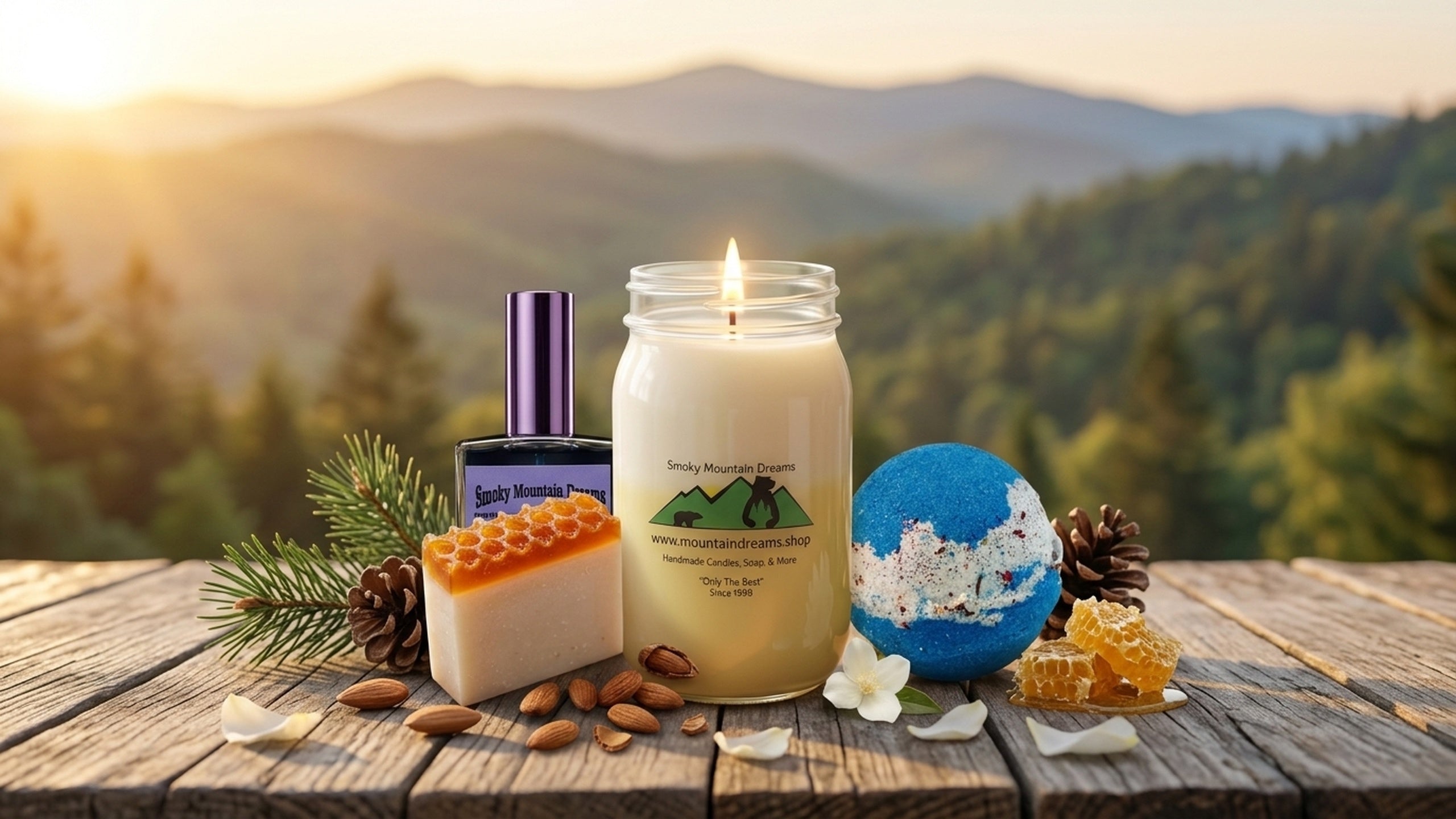Smoky Mountain Dreams products with Smoky Mountains at sunrise
