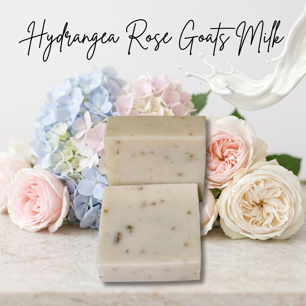 Hydrangea Rose Goats Milk Soap