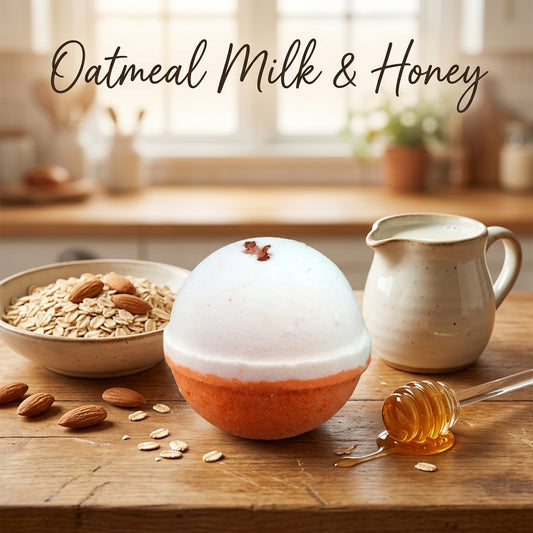 Oatmeal Milk Honey Bath Bomb